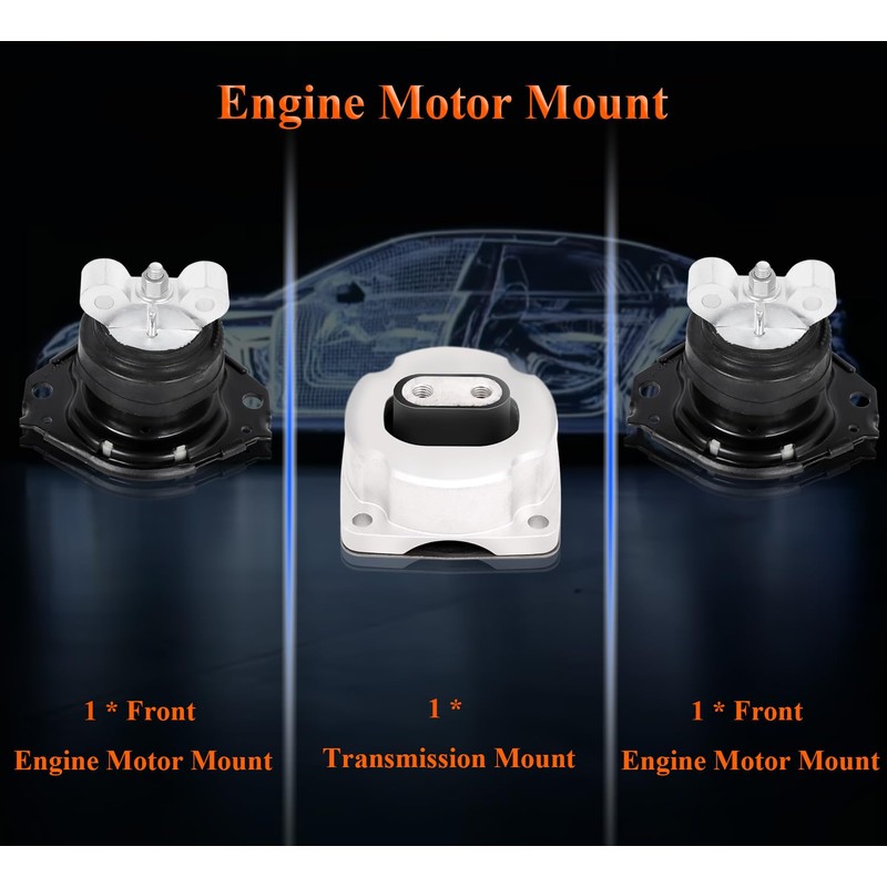 Engine Motor Mount Set 3Pcs Compatible with Chrysler 300 2011-2022,