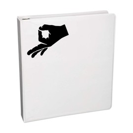 World Design Gotcha Hand Sign Notebook Car Laptop 5.5" (Black)