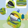 willikiva - Mochila 3D para niños y niñas, verde (Green