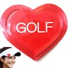Heart Shaped Golf Marker, Cute & Conspicuous, Easy to Find