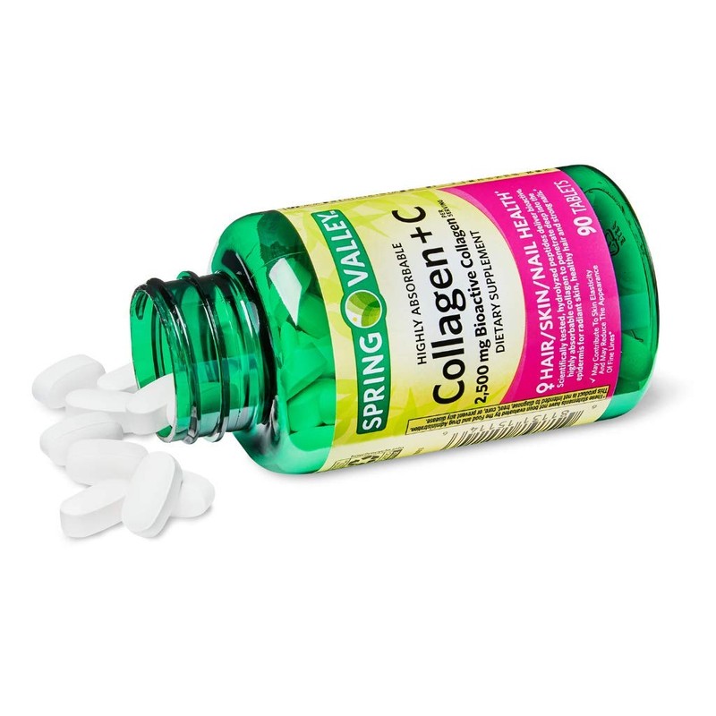 Spring Valley Highly Absorbable Collagen + VIT C 90 ct