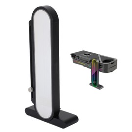 PC Temperature Display, GPU Anti Sag Bracket, Adjustable Height RGB GPU Stand Temperature Display 5V 3Pin Video Card Holder Anti Sag Bracket Magnetic Base for PC Graphics Cards