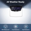 CLAONER Solar Lights Outdoor, [128 LED/6 Packs] Solar Motion Sensor