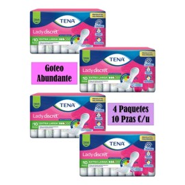 Toallas Incontinencia Tena Lady Discret Extra Larga 40 Pzas
