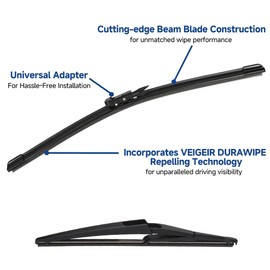 VEIGEIR Windshield Wiper Blades Compatible with Ford C-Max Cmax 2013 2014 2015 2016 2017 2018 Original Factory Quality Front Rear Wipers Blade Set for My Car - 28" 26" 12" (Pack of 3)