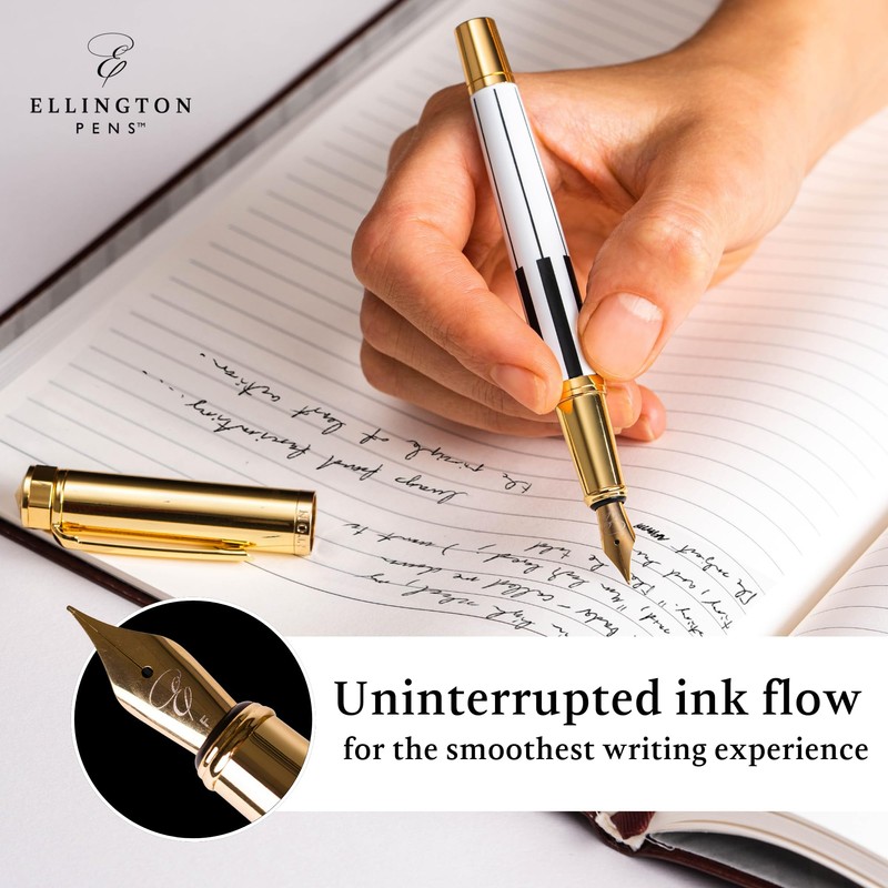 Ellington Pens Luxury Fountain Pen Set- Fountain Pens for Writing