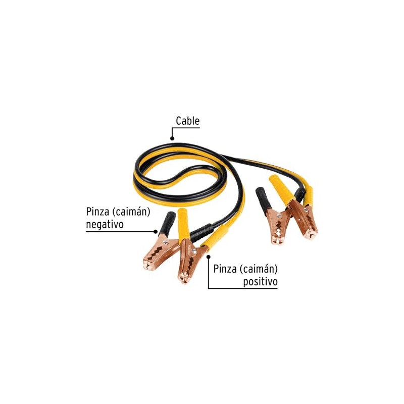 Pretul CAP-2010P, Cables pasa corriente, 2 m, calibre 10 AWG