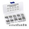 200Pcs Cone Point Grub Screw Kit M3/M4/M5/M6/M8 Stainless Steel Metric