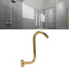 304 Stainless Steel S Shaped Shower Arm Gold Shower Head