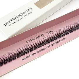 Natural Lash Clusters- Fluffy Classic C-curl Eyelash Clusters - 29pcs False Eyelashes for DIY Extensions by Pretty In The City
