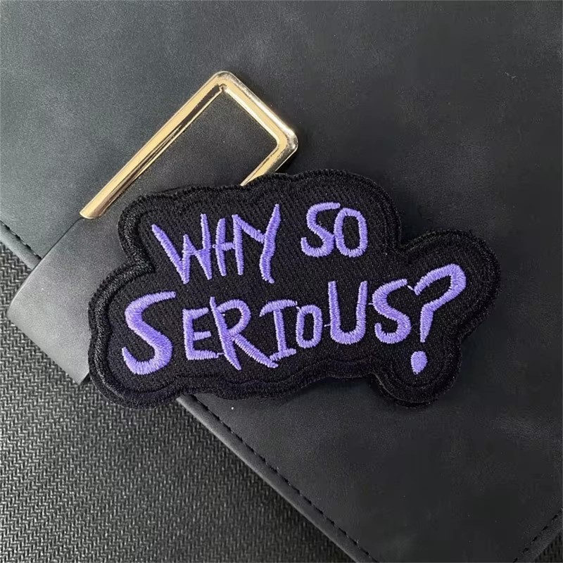 Patches Velcro "Why So Serious" Quotes Patch Emblem Tactical Morale