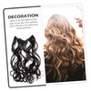 PACKOVE Curly Hair Extensions Soft Wave Synthetic Hair for Women