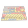 Mechanical Keyboard Keycaps 124 Keys PBT Dye Sublimation Vivid Colors