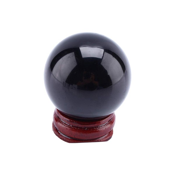 40 mm Crystal Ball Natural Black Quartz Crystal Ball for