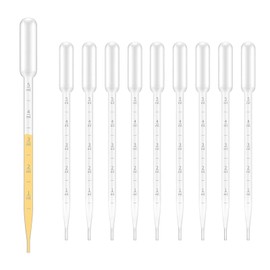 Plastic Transfer Pipettes, Disposable Pipette Transfer Pipettes for Essential Oil Pipette Makeup Tool(1ml/3ml/5ml) (100 pcs, 5ml)