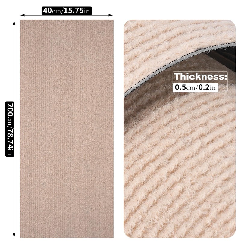 Uranshin Trimmable Cat Scratch Mat pad Self-Adhesive Cat Scratching Post