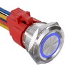 APIELE 10 Amp 25MM Latching Push Button Switch 12V Angel