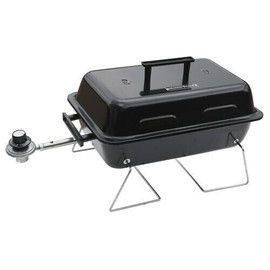 Master Cook 17" Black Portable Gas Grill Liquid Propane 1000BTU Tabletop Outdoor Camping BBQ