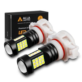 Alla Lighting 2000 Lumens 5202 5201 PS19W LED Fog Lights Bulbs, or DRL (Daytime Running Lights Lamps), 6000K Xenon White 3030 36-SMD Extremely Super Bright Replacement for Cars, Trucks