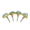 AMOYSTONE Natural Crystal Drawer and Pulls Kitchen Cabinet Knobs 4pcs