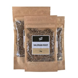 Lowhill Valley Valerian Root - Cut and Dried Valeriana Officinalis - Loose-Leaf Herbal Tea - For Relaxation & Restful Sleep - Calming Earthy Flavour - 100% Natural - 50g