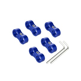 Motoforti AN8 Car Auto Hose Separator Clamp Fuel Line Connector Kit Blue Long-lasting