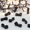 Vikdio 60 Pcs Black Gutter Hooks for Hanging Christmas Lights,