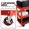 Torin Heavy Duty Utility Cart with 3 Shelf Tiers, Rolling