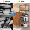 Whitmor 5 Tier Storage Shelves, Heavy Duty Metal Shelving, 400