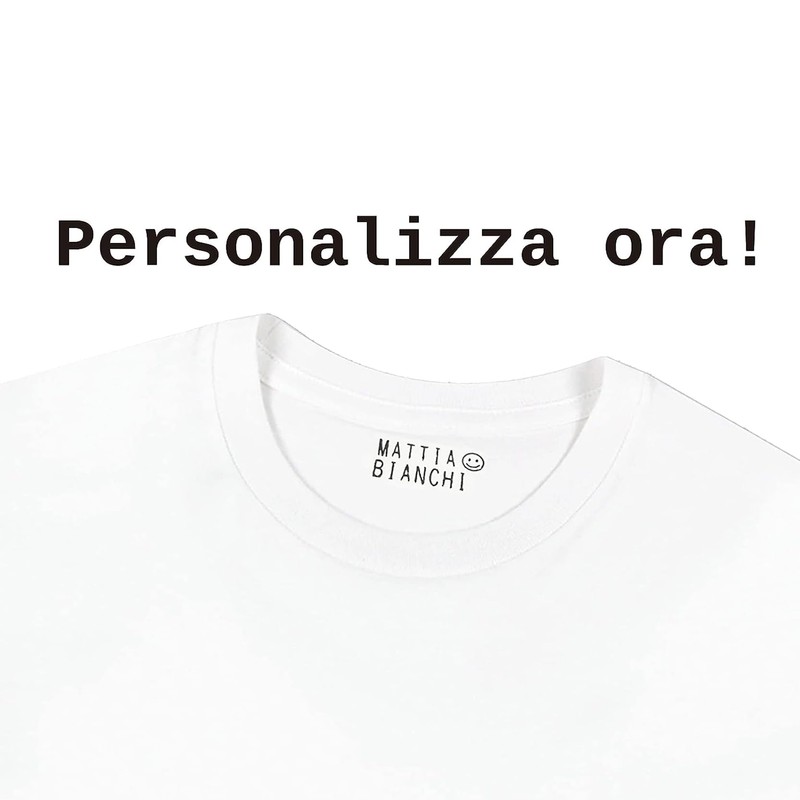 Stelam Timbro Personalizzabile per tessuti,Timbro Nome, Ideale per Vestiti, Maglia,