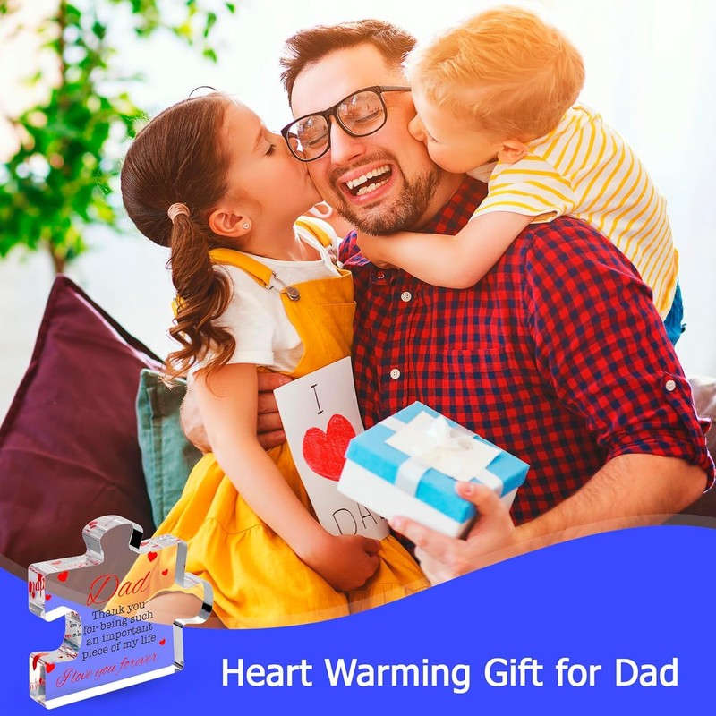 Engraved Acrylic Block Puzzle - Cool Father's Day Presents from