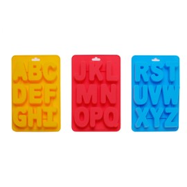 Traytastic! Silicone Letter Mold A-Z Alphabet - Large 1.5" Cavity - Wax Crayons, Resin, Candy, Chocolate, Crafting, Baking, Molding, Melting - Oven & Dishwasher Safe, BPA Free