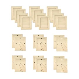 Pack of 24 Wooden Picture Frames Unfinished Wood Photos Frames 5x7 for Crafts