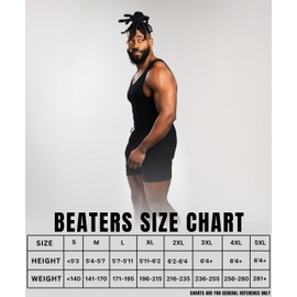 Ekkovision Ekkovision Beaters, Men's Tank Tops, Cotton Spandex Blend Tanks Tops for Men, Comfortable, Durable & Stylish Ribbed Fabric, Ideal Fit for Gym or Casual Wear, 3 Pack, Black, Size 2XL (Please Size UP)