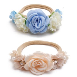 AEIOPRS 2 Pieces Accessories for Baby Girls, Newborns, Infants, Toddlers and Children, Hair Bands