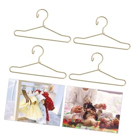 60 Pcs Mini Hanger Doll Hangers Miniature Metal Hangers Mini Metal Hangers Doll House Clothes Hangers Doll Pants Hangers Miniature Clothes Hangers Tiny House Clothes Hangers