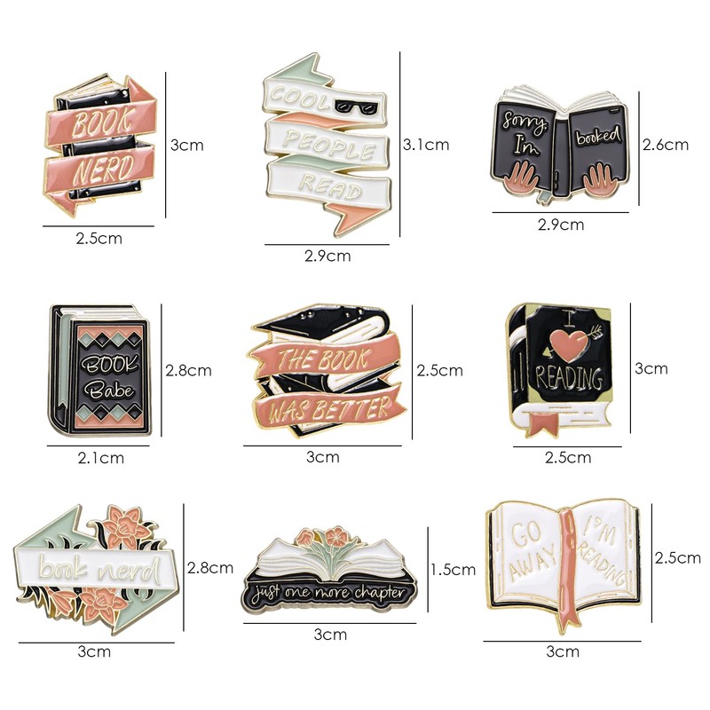 GTYHH 9 Elee Brooches Creative Design Brooches Literary Retro Brooches