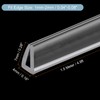 uxcell 2Pcs U Channel Edge Trim, 4.9ft Length Rubber Guard