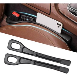 2 Pack Brecha De Asiento De Automóvil Universal, 2026 Caja Almacenaje Huecos Asientos Coche, Caja Organizadora Huecos Asientos Coche (Black)