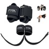 FYGL Lifting-Straps - Neoprene Padded Wrist-Wraps with Nylon Dura Grip