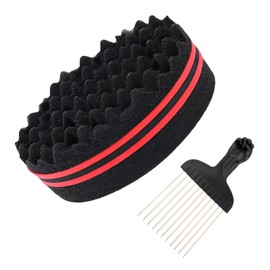 KDSSYFT Sponge Curler, Curly Hair, Dreadlocks, Care Set, Hair Twist, Styling Sponge, Hair Brush, Painless, Rock Brush, Hair Tool, Easy Hair Styling, Portable, Convenient
