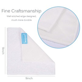 KEEPOW Steam Mop Pads Compatible with OApier S8, for Light N Easy S7338 S7339 Steam Mop, Reusable Replacement Pads for Floor Steamers, 5 Pack