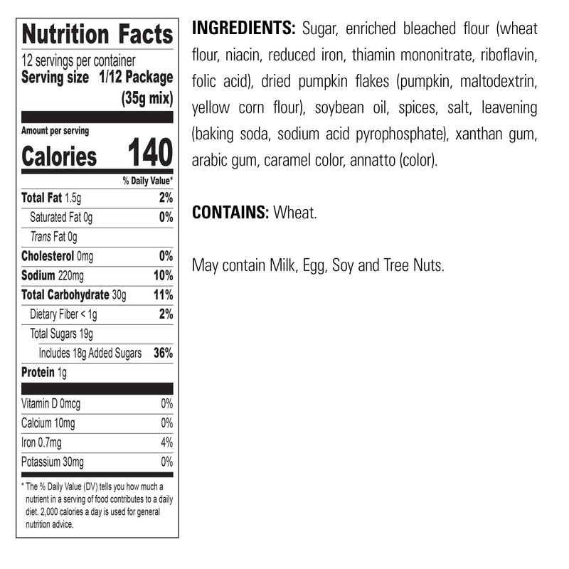 Krusteaz Baking Mix, Pumpkin Spice Quick Bread Mix, Made with