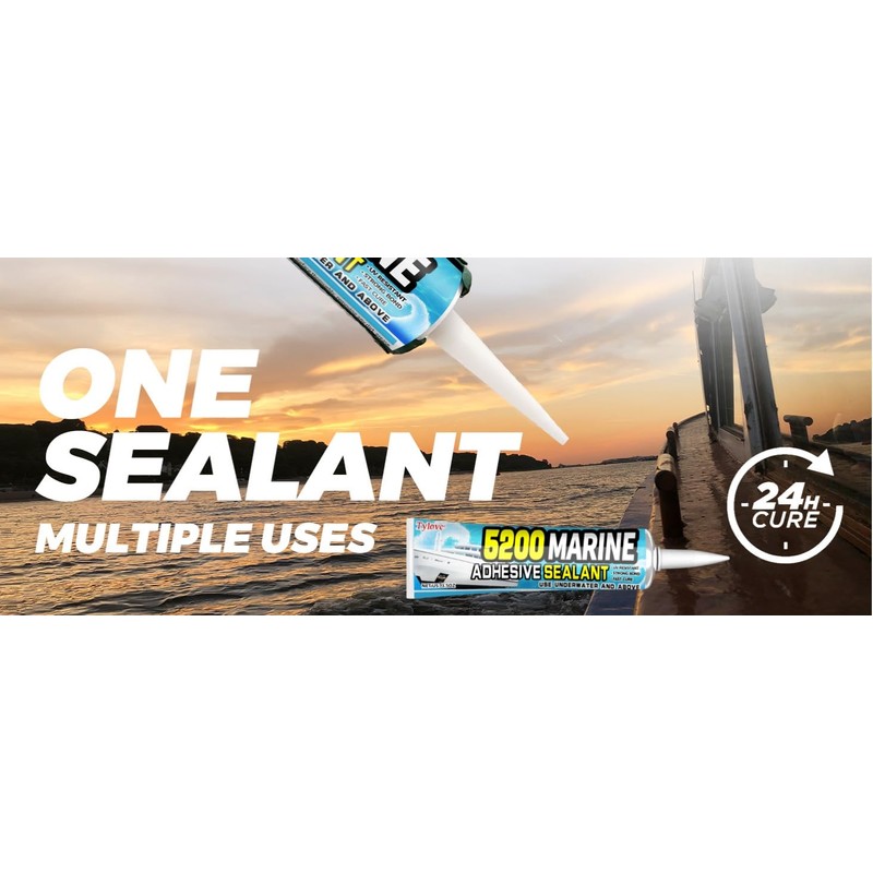 3 oz Marine Adhesive Sealant 5200 Fast Cure (White) -