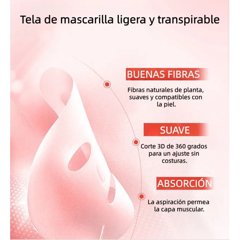 🔥 10pz mascarilla hidratante veg frutal para toda piel Vitaminas