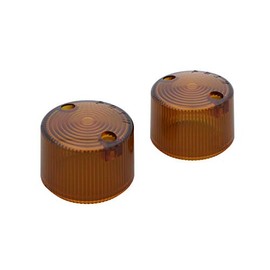 POSH 092071-SP Motorcycle Supplies, Middle Machine Repair Turn Signal Lens, Orange, Pack of 2