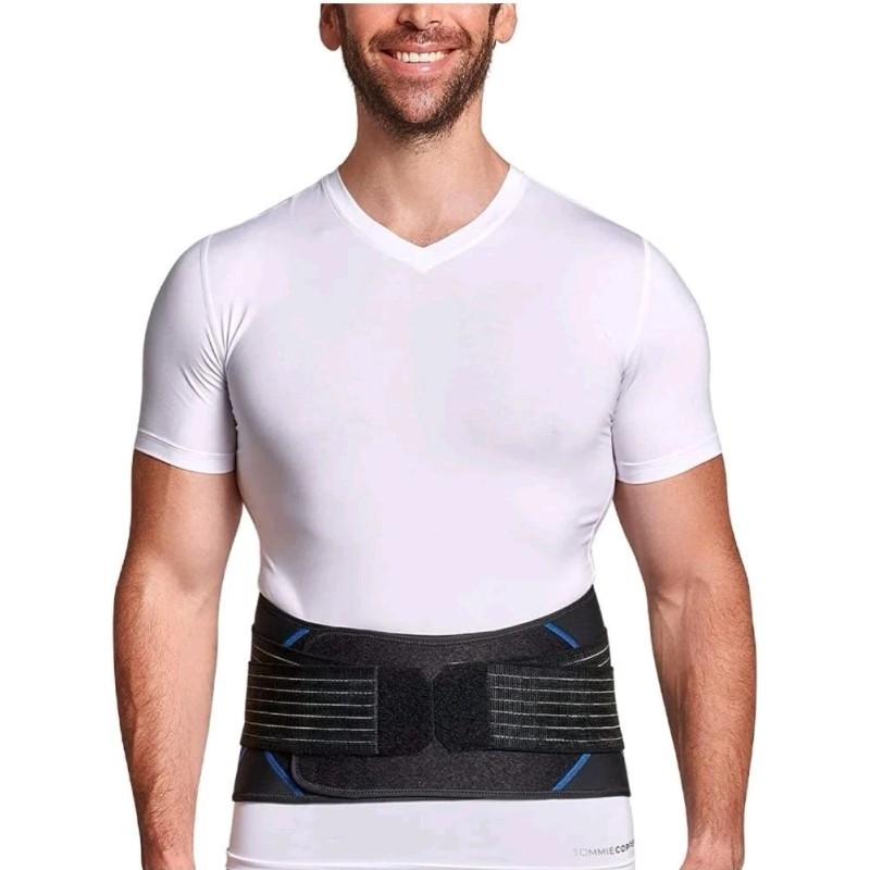 Tommie Copper Adjustable Compression Back Brace Black Large/XL NEW