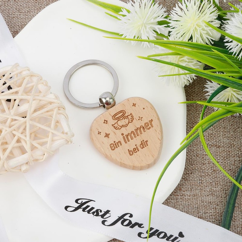 Nurplexl Wooden Keyring Gift for Mum, Gift For Dad, Gift