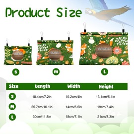 RANYPET Winter Warm Bird Nest House - Hanging Hammock Velvet Shed Hut Cage Plush Fluffy Birds Hideaway Sleeping Bed Fuzzy for Parrot Parakeet Cockatiels Budgies Lovebird African Grey