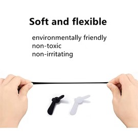BEHLINE Eyeglass Soft Silicone Temple Tips,1 Pair Anti-Slip Sunglass Ear Socks End Tips,Sport Glasses Ear Hooks, Comfort Replacement EyeglassTemple Tips Retainer for Thin Metal Eyeglass Legs (White)